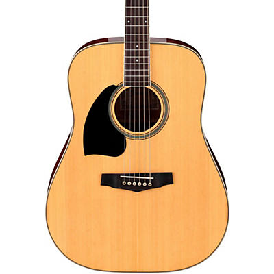 Ibanez Performance Series Pf15 Left-Handed Dreadnought Acoustic Guitar Natural for sale