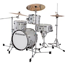 Open Box Ludwig Breakbeats by Questlove 4-Piece Shell Pack Level 1 White Sparkle Chrome Hardware