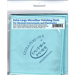 Ultra-Pure Extra-Large Microfiber Polishing Cloth Blue