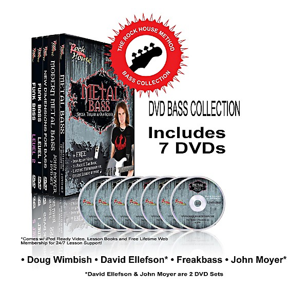 Hal Leonard The Rock House Method - Bass DVD Collection
