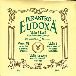 Pirastro Eudoxa Series Violin E String 3/4-1/2 Ball End Steel