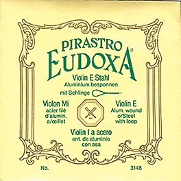 Pirastro Eudoxa Series Violin E String 4/4 Medium Loop En... Pirastro Eudoxa Series Violin E String 4/4 Medium Loop End Steel