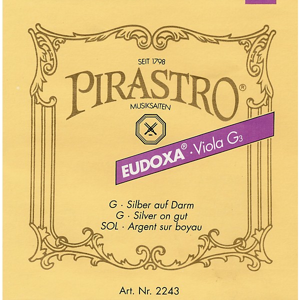 Pirastro Eudoxa Series Viola D String 4/4 - 16-1/4 Gauge