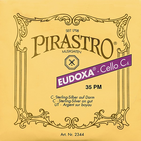 Pirastro Eudoxa Series Cello D String 4/4 - 24-1/2 Gauge
