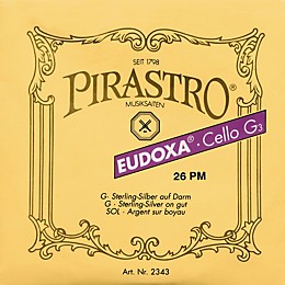 Pirastro Eudoxa Series Cello D String 4/4 - 23-1/2 Gauge