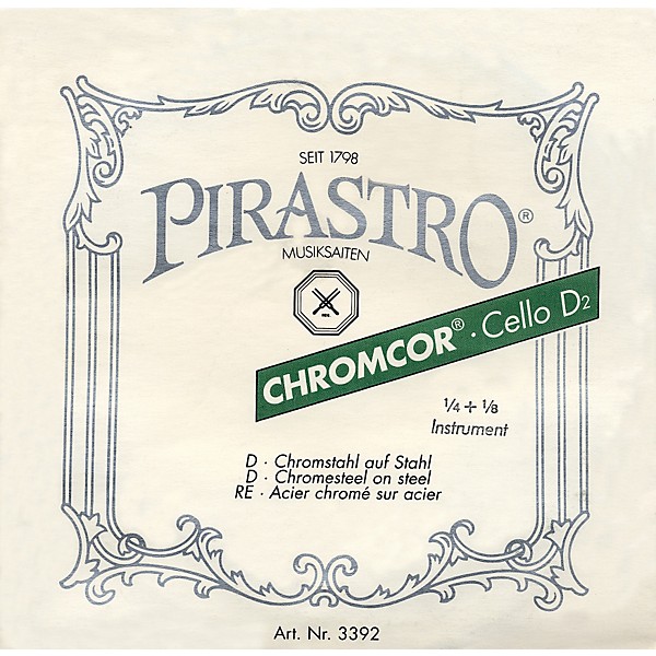 Pirastro Chromcor Series Cello D String 1/4-1/8