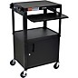 H. Wilson Plastic Cart with Steel Cabinet and Pullout Keyboard Tray thumbnail