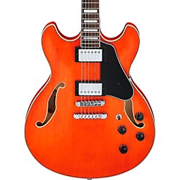 Ibanez Artcore AS73 Semi-Hollow Electric Guitar Transparent Tangerine Flat