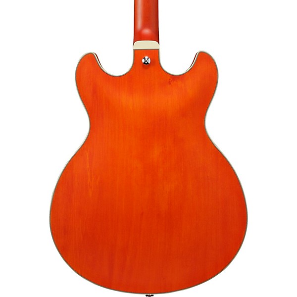 Ibanez Artcore AS73 Semi-Hollow Electric Guitar Transparent Tangerine Flat