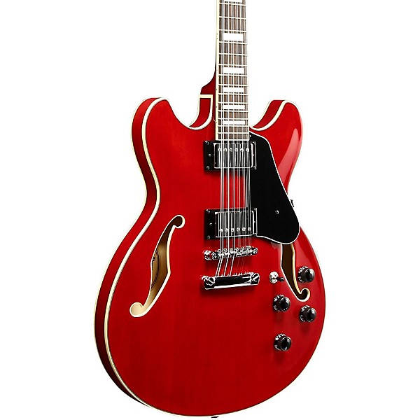Ibanez Artcore AS7312 12-String Semi-Hollow Electric Guitar Transparent Red
