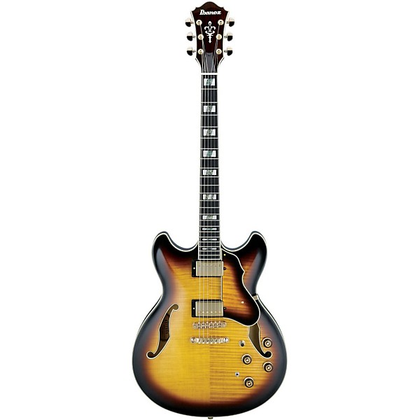 Open Box Ibanez Artstar AS153 Semi-Hollow Electric Guitar Level 2 Antique Yellow Sunburst 190839182579