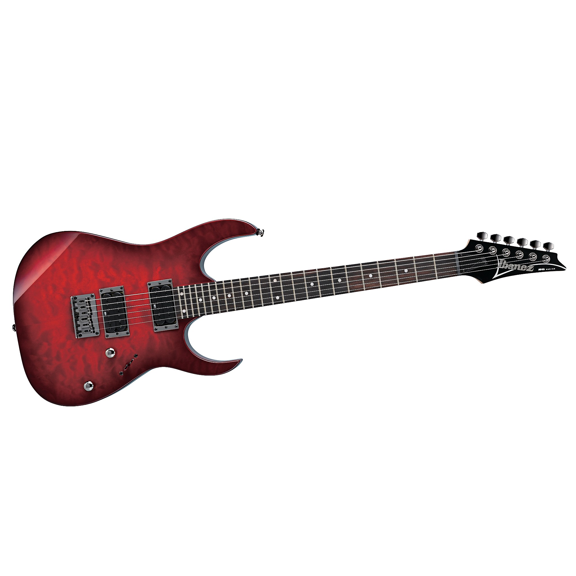 Ibanez RG421QM Quilted Maple Top Electric Guitar Transparent Red