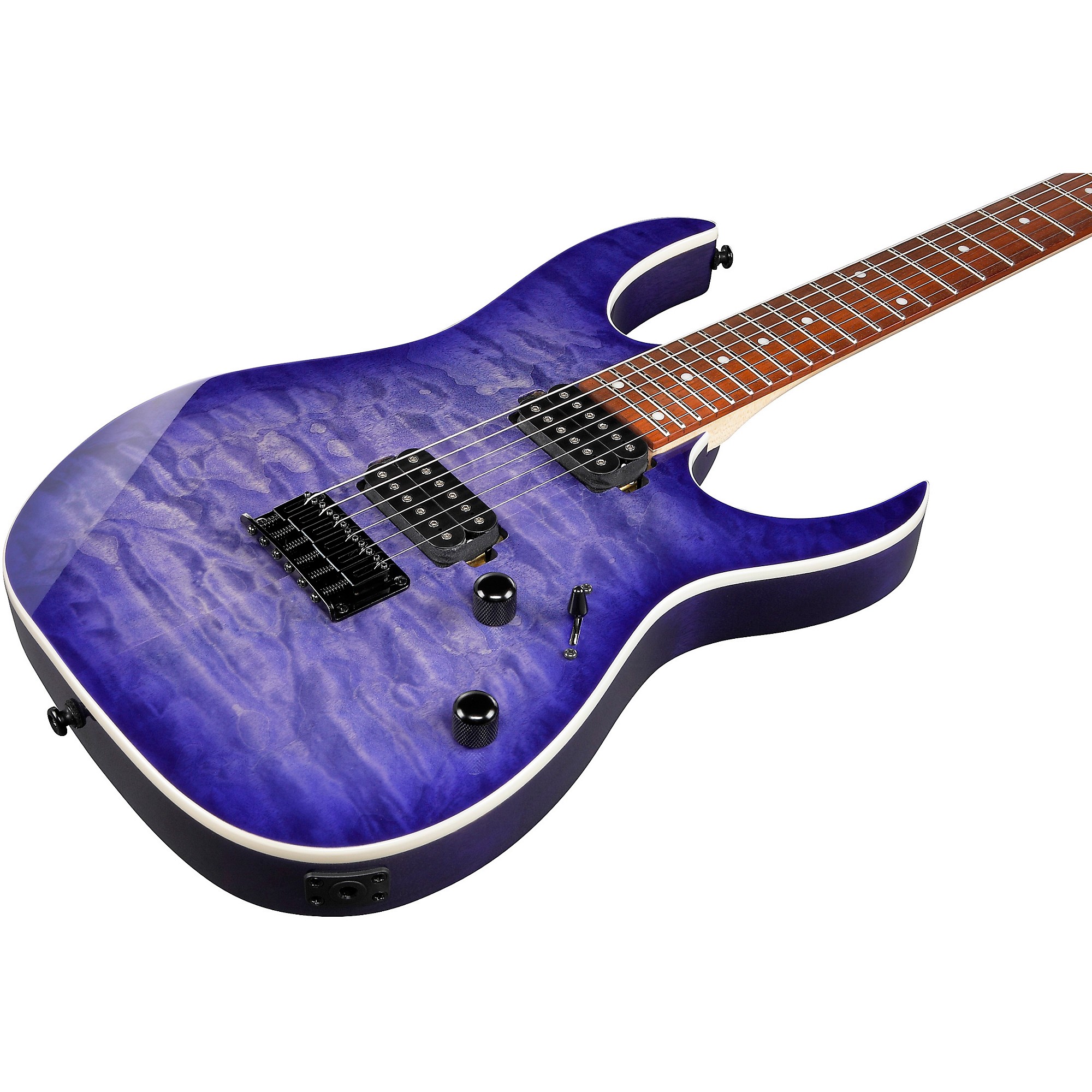Ibanez RG421QM アイバニーズ Ibanez RG421QM Quilted Maple Top Electric Guitar Cerulean