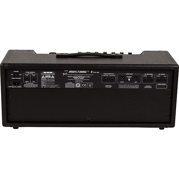 Open Box Fender Mustang V V.2 HD 150W Guitar Amp Head Level 2 Black 190839098573