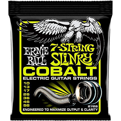 Ernie Ball 2728 Cobalt 7-String Regular Slinky Electric Guitar Strings for sale