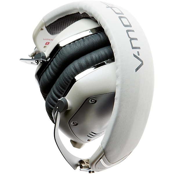 Open Box V-MODA Crossfade M-100 Over-Ear Noise-Isolating Metal Headphone Level 1 White Silver