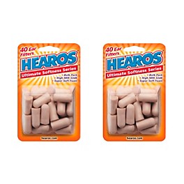 Hearos Ultimate Softness Bulk Pack Ear Plugs 20 Pair (Pack of 2)