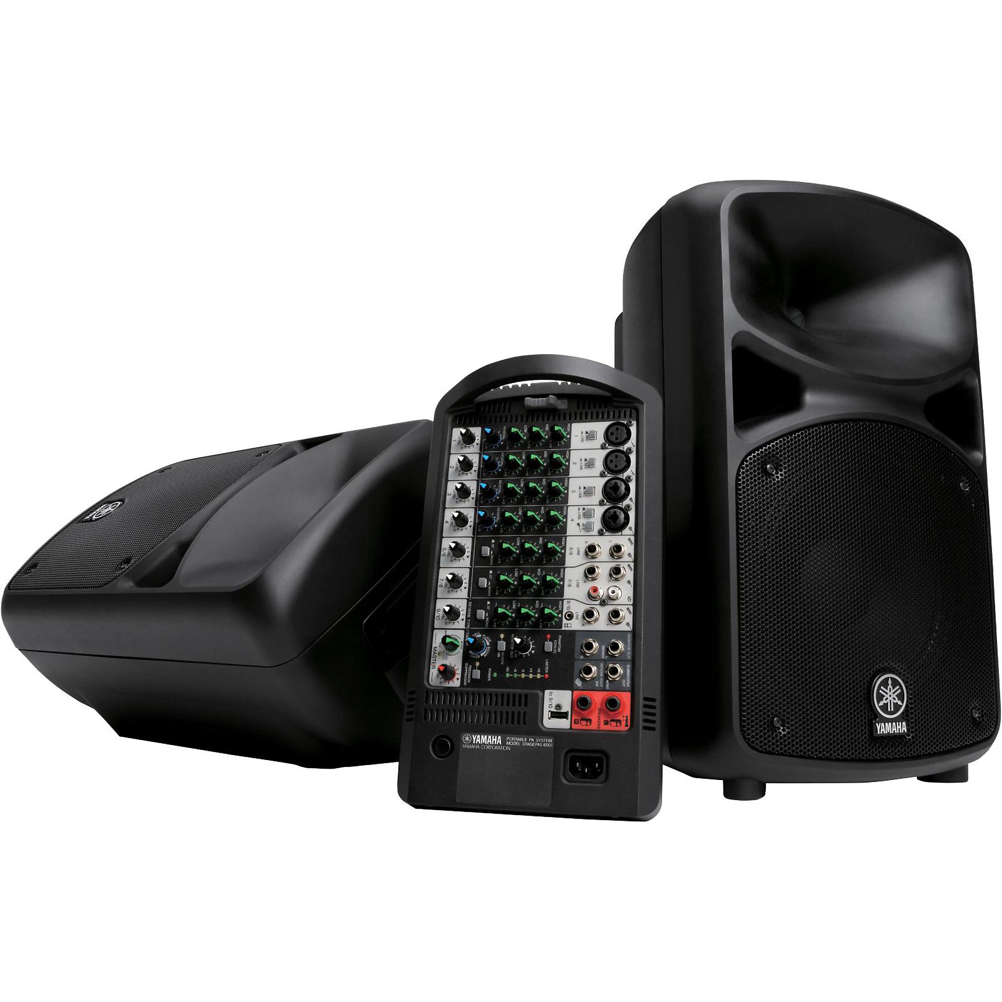 YAMAHA スピーカー　STAGEPAS　600i 600S　PAシステム Clearance Yamaha STAGEPAS 600I 680W Portable PA System | Guitar Center