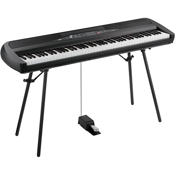 KORG SP-280 88-Key Digital Piano With Stand Black