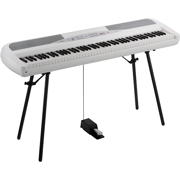 Open Box KORG SP-280 88-Key Digital Piano with Stand Level 1 White