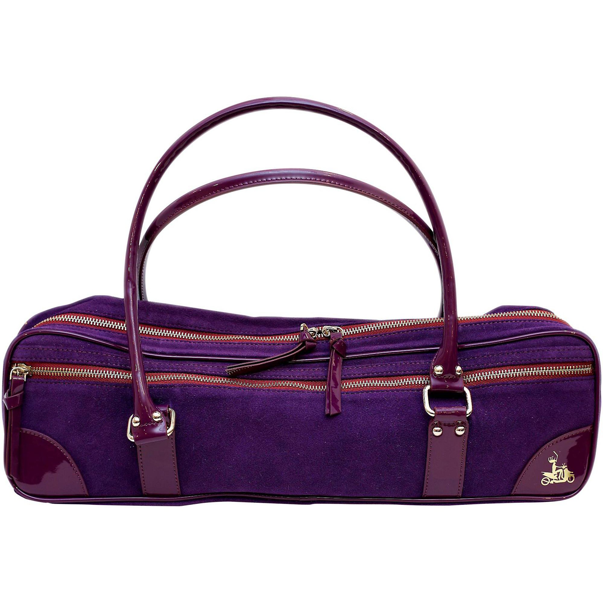 ディズニープリンセスのベビーグッズも大集合 Fluterscooter New York Glam Couture Case Cover Purple Suede 管楽器・吹奏楽器