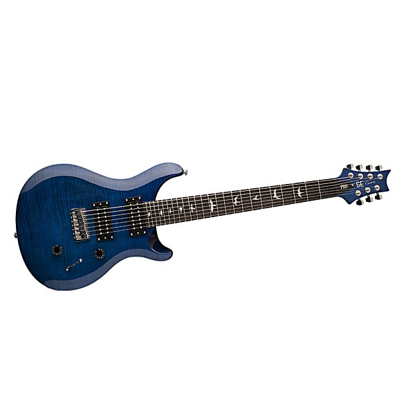 PRS SE 7-String Flame Maple Top Electric Guitar Royal Blue