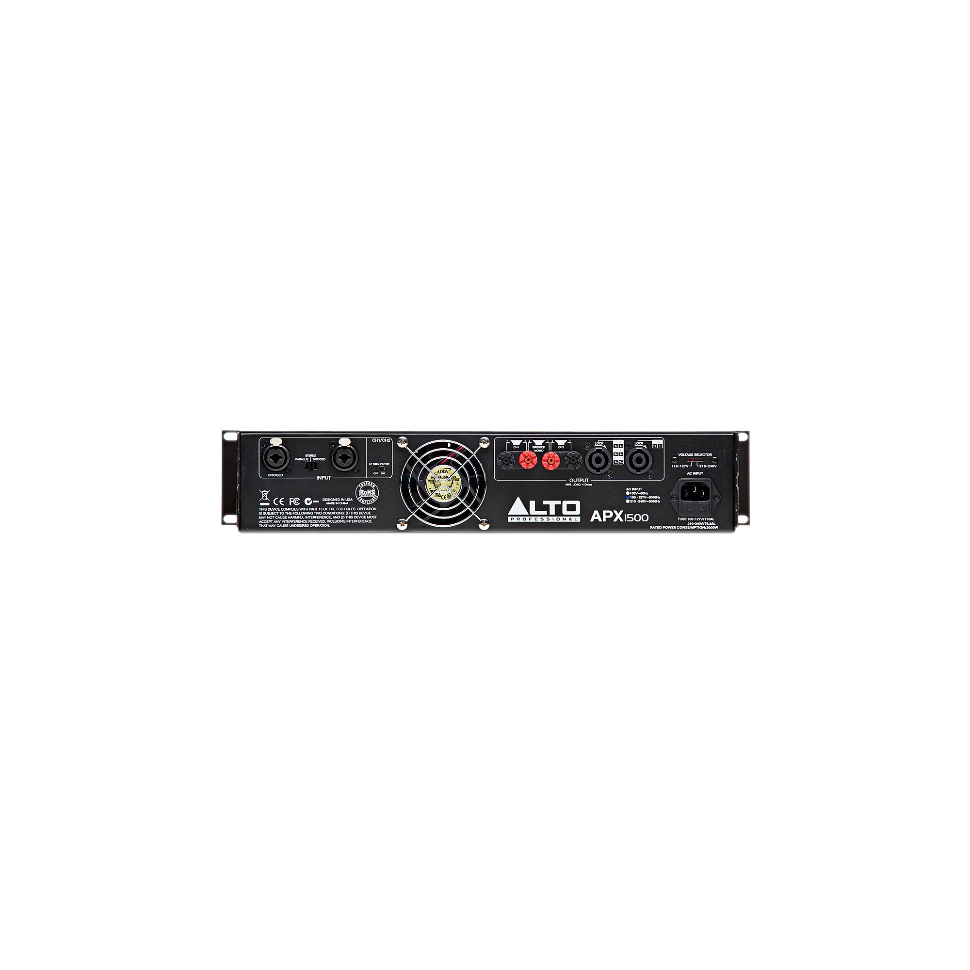 Open Box Alto APX1500 2-Channel 1500 Watt Power Amplifier