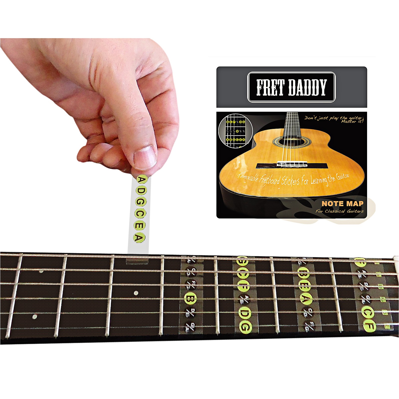 Fret Daddy The Fretboard Note Map for Classical Guitar | Guitar Center