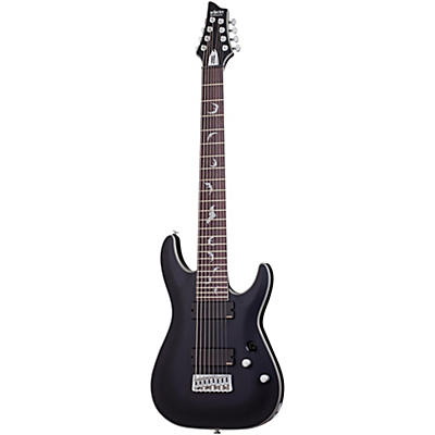 Schecter Guitar Research Damien Platinum 8-String Electric Guitar Satin Black for sale