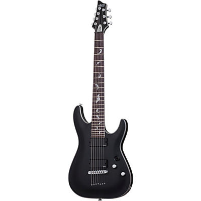 Schecter Guitar Research Damien Platinum 7-String Electric Guitar Satin Black for sale