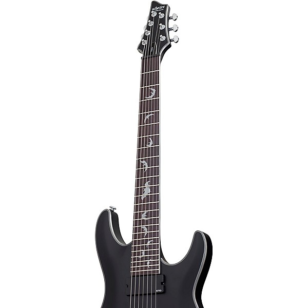 Schecter Guitar Research Damien Platinum 7-String Electric Guitar Satin Black