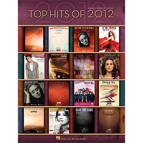 Hal Leonard Top Hits Of 2012 Piano/Vocal/Guitar Songbook