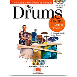 Hal Leonard Play Drums Today!  Starter Pack Includes Levels 1 & 2 Book/CD's and DVD