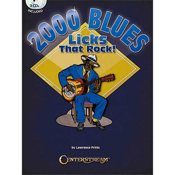 Centerstream Publishing 2000 Blues Licks That Rock Book/3CDs