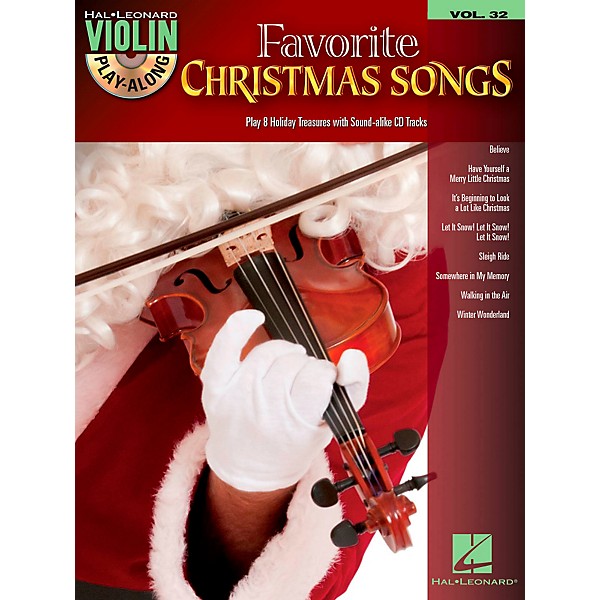 Hal Leonard Favorite Christmas Songs - Violin Play-Along Volume 32 Book/CD