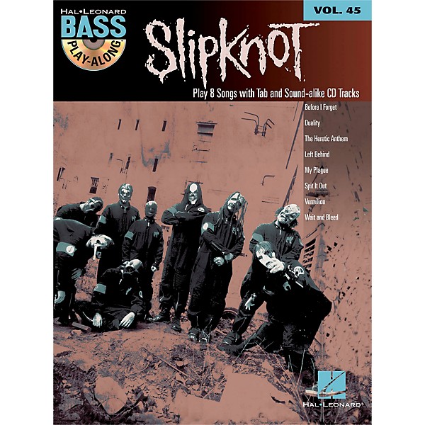 Hal Leonard Slipknot - Bass Play-Along Volume 45 Book/CD