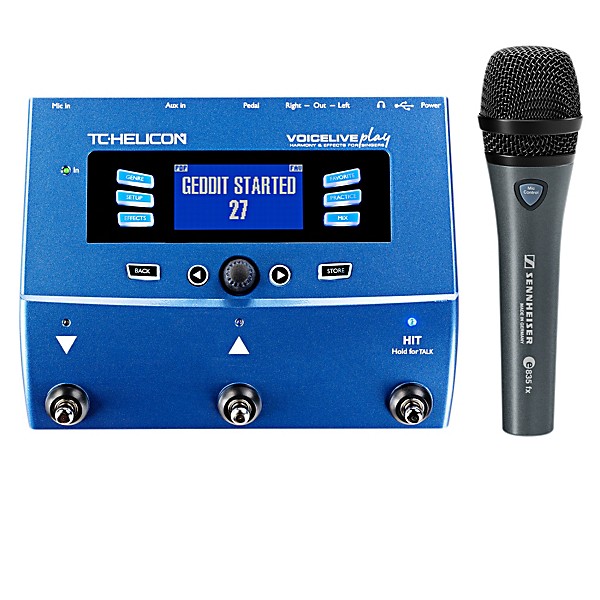 Open Box TC-Helicon VoiceLive Play with Sennheiser e 835 FX Level