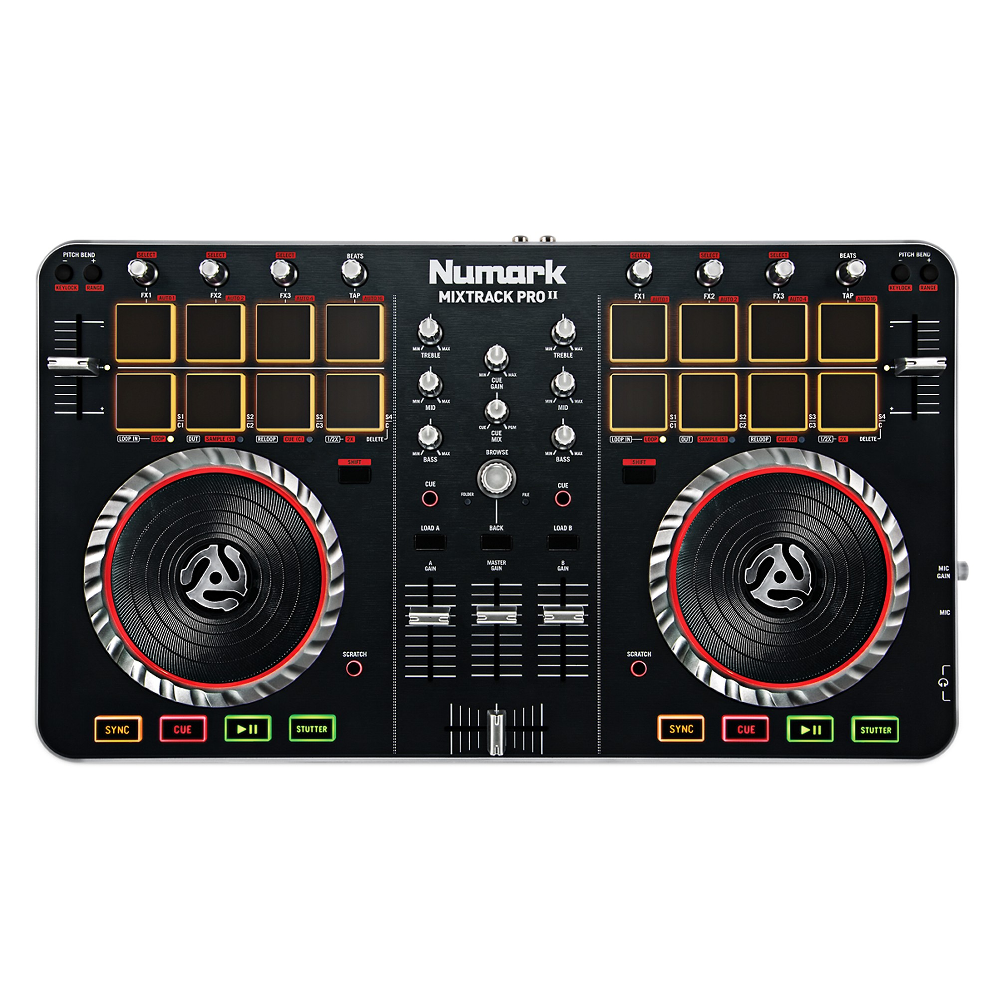Numark Mixtrack Pro II USBケーブル付 Numark Mixtrack Pro II USB DJ Controller with Integrated