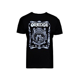 Orange Amplifiers Crest T-Shirt Black Small