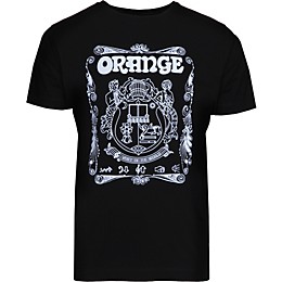 Orange Amplifiers Crest T-Shirt Black XXX Large