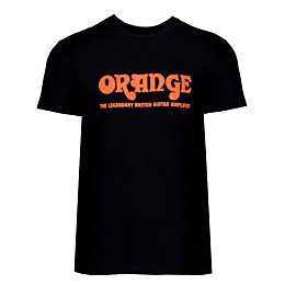 Orange Amplifiers Classic T-Shirt Black Medium