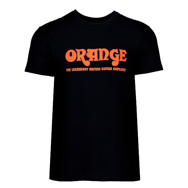 Orange Amplifiers Classic T-Shirt Black Medium