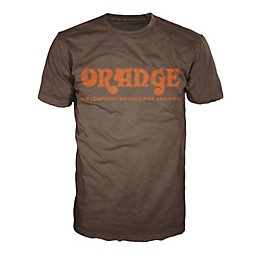 Orange Amplifiers Classic T-Shirt Brown Large