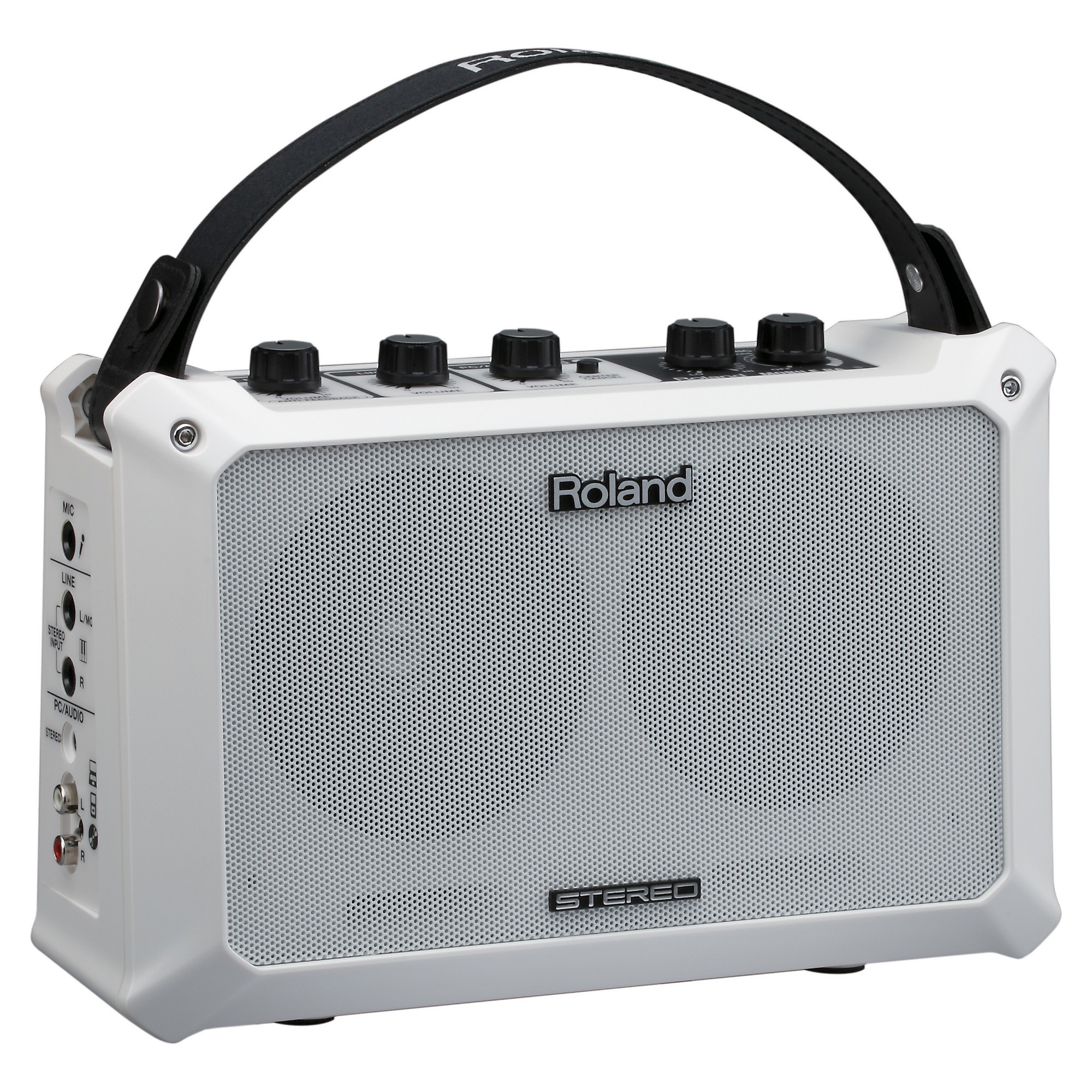 Roland Mobile BA ホワイト ポータブルスピーカー Roland Mobile-BA Battery Power Portable Stereo Speaker | Guitar Center
