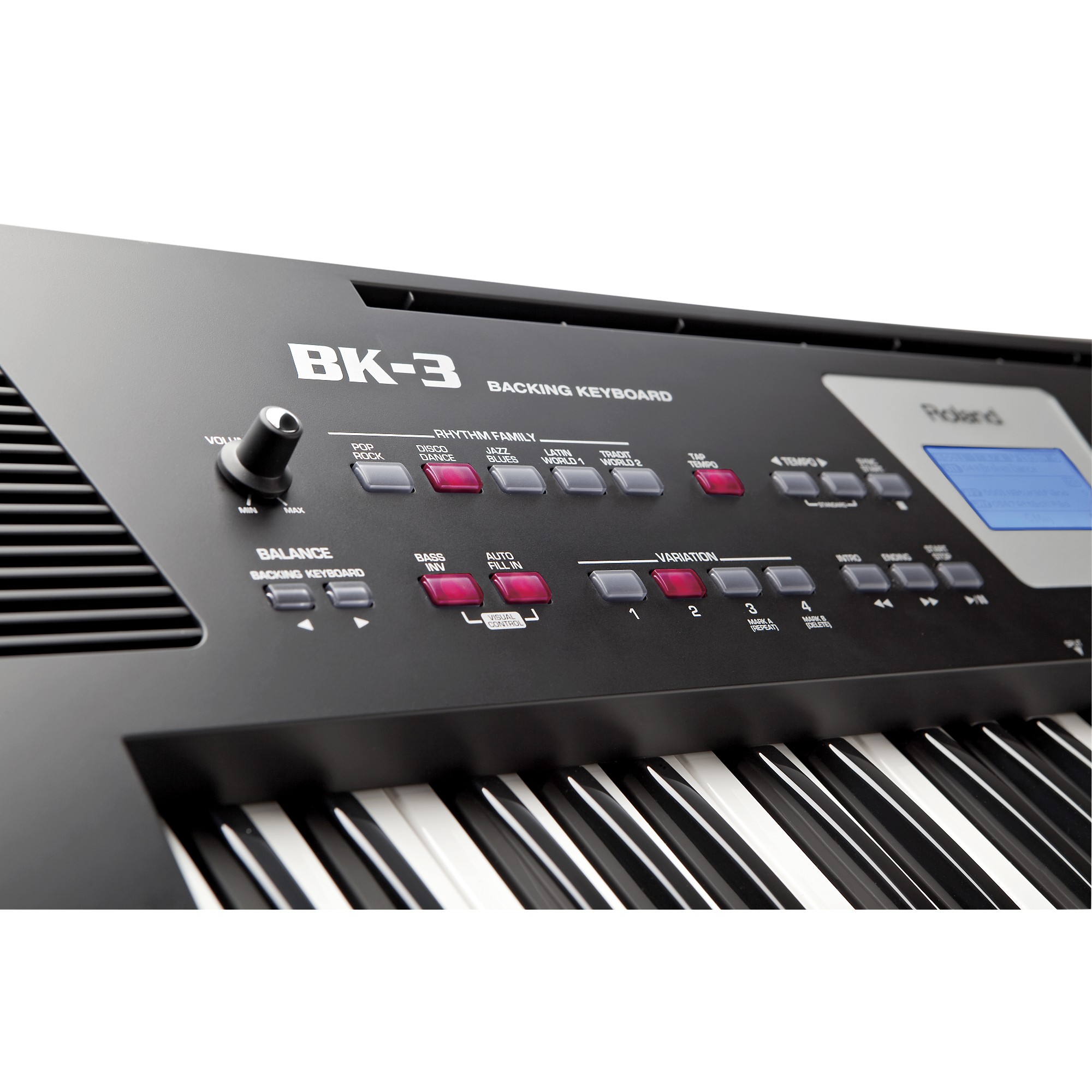 【美品】 ローランド バッキングキーボード BK-3 ソフトケース付き Roland BK-3 Backing Keyboard Black | Guitar Center