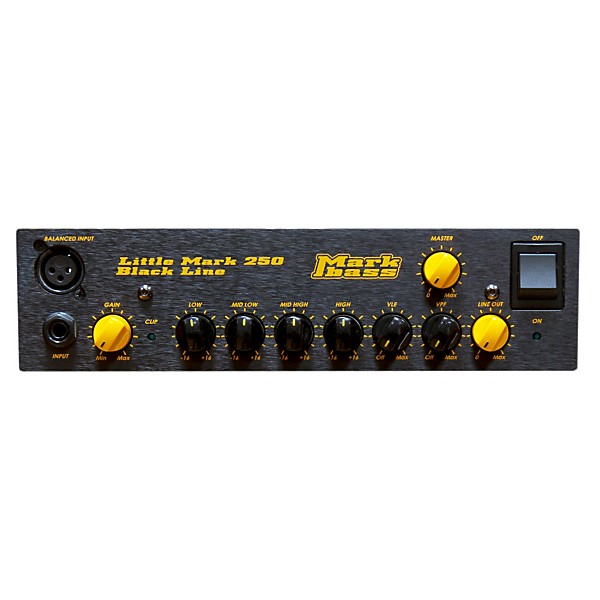 Open Box Markbass Blackline Little Mark 250 250W Bass Amp Head Level 2 Black 190839503947