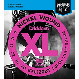 D'Addario EXL120BT Balanced Tension X-Lite Electric Guitar Strings Single-Pack