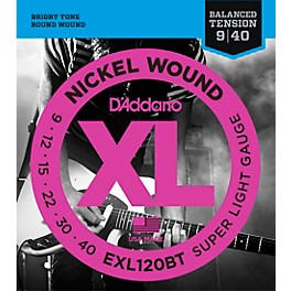 D'Addario EXL120BT Balanced Tension X-Lite Electric Guitar Strings Single-Pack