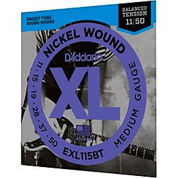 D'Addario EXL115BT Balanced Tension Medium Electric Guitar Strings - Single Pack