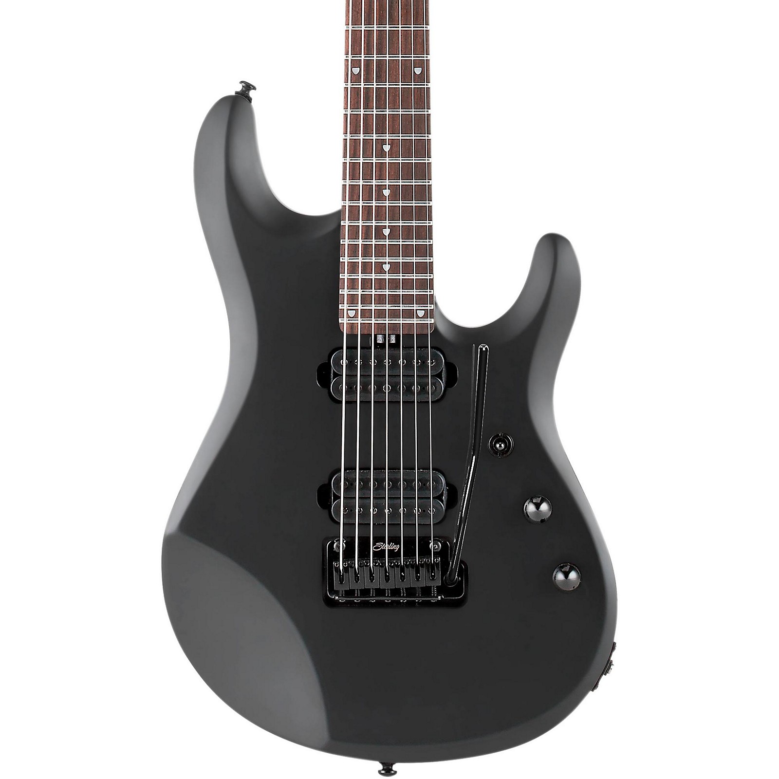 Sterling by Music Man John Petrucci JP70 7-String Electric Guitar Stealth  Black